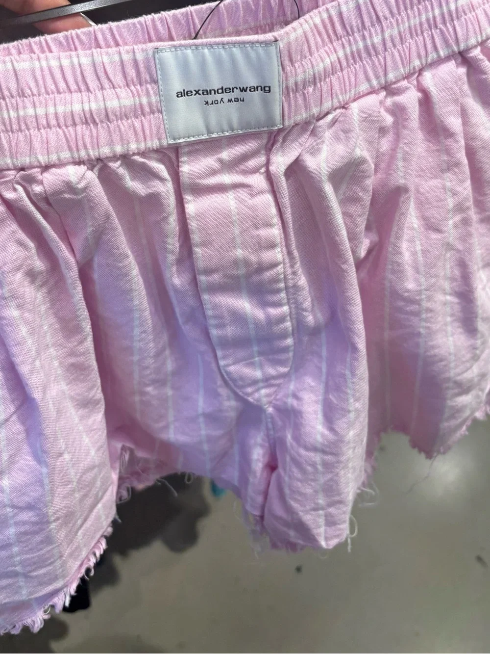 Alexander Wang Kids Light Pink Striped Shorts